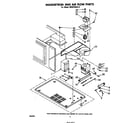 Whirlpool MW8750XP0 magnetron and air flow diagram