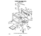 Whirlpool MW8750XP0 cabinet and stirrer diagram