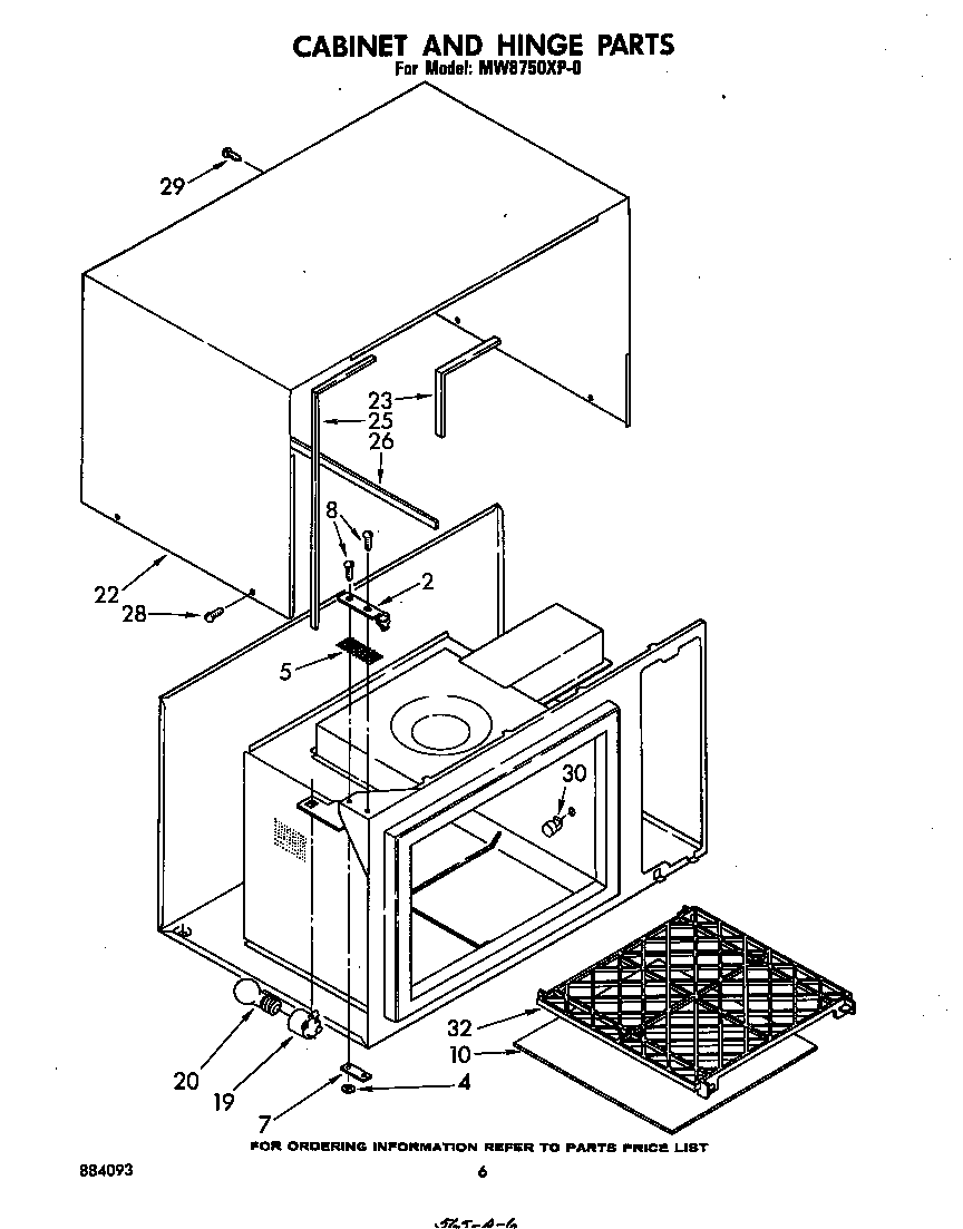 Cabinet and hinge