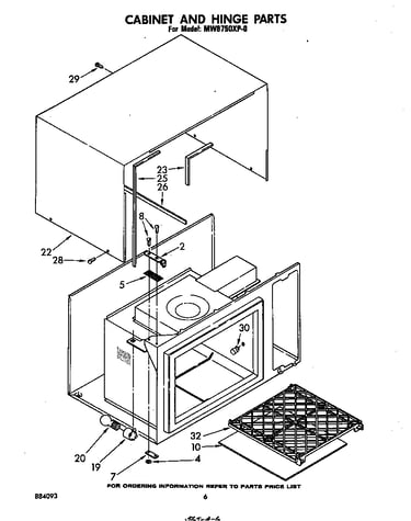 Cabinet and hinge