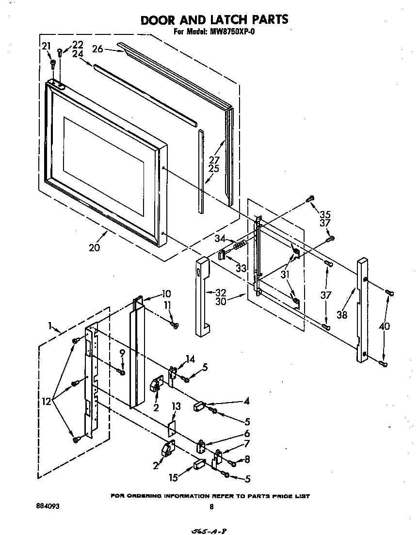 Door and latch