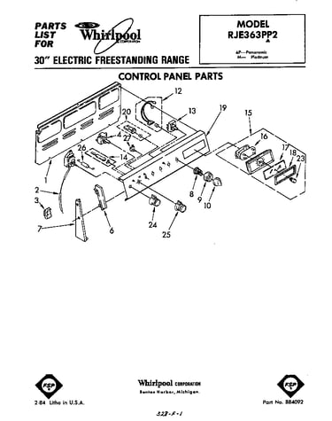Control panel