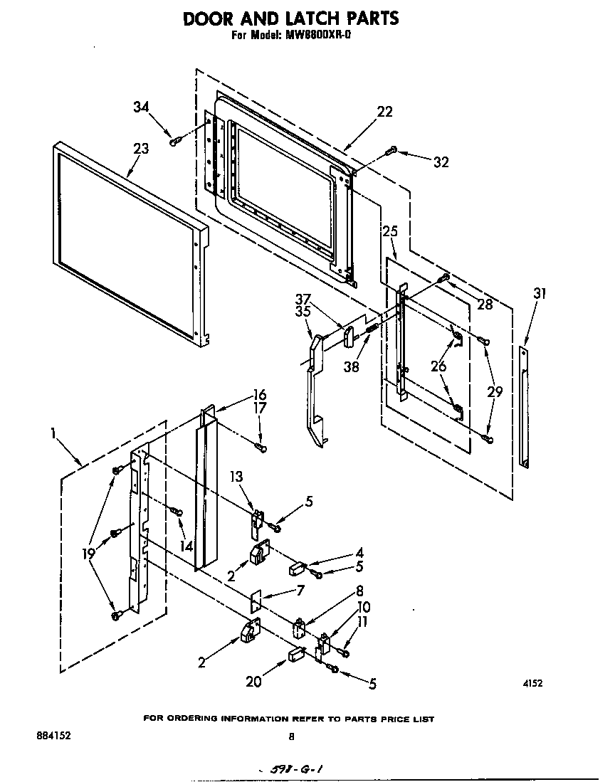 Door and latch