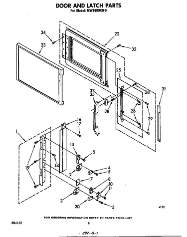 Door and latch
