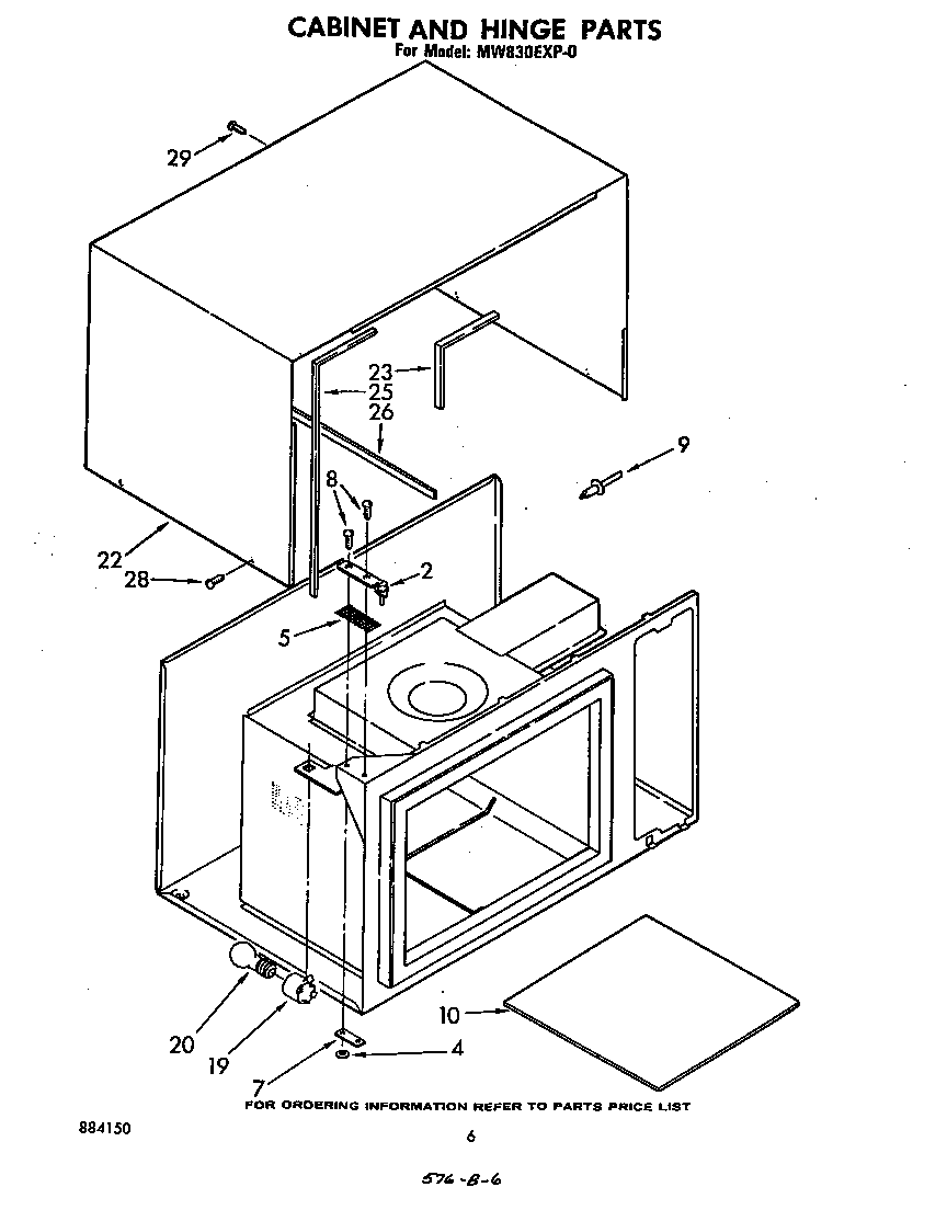 Cabinet and hinge