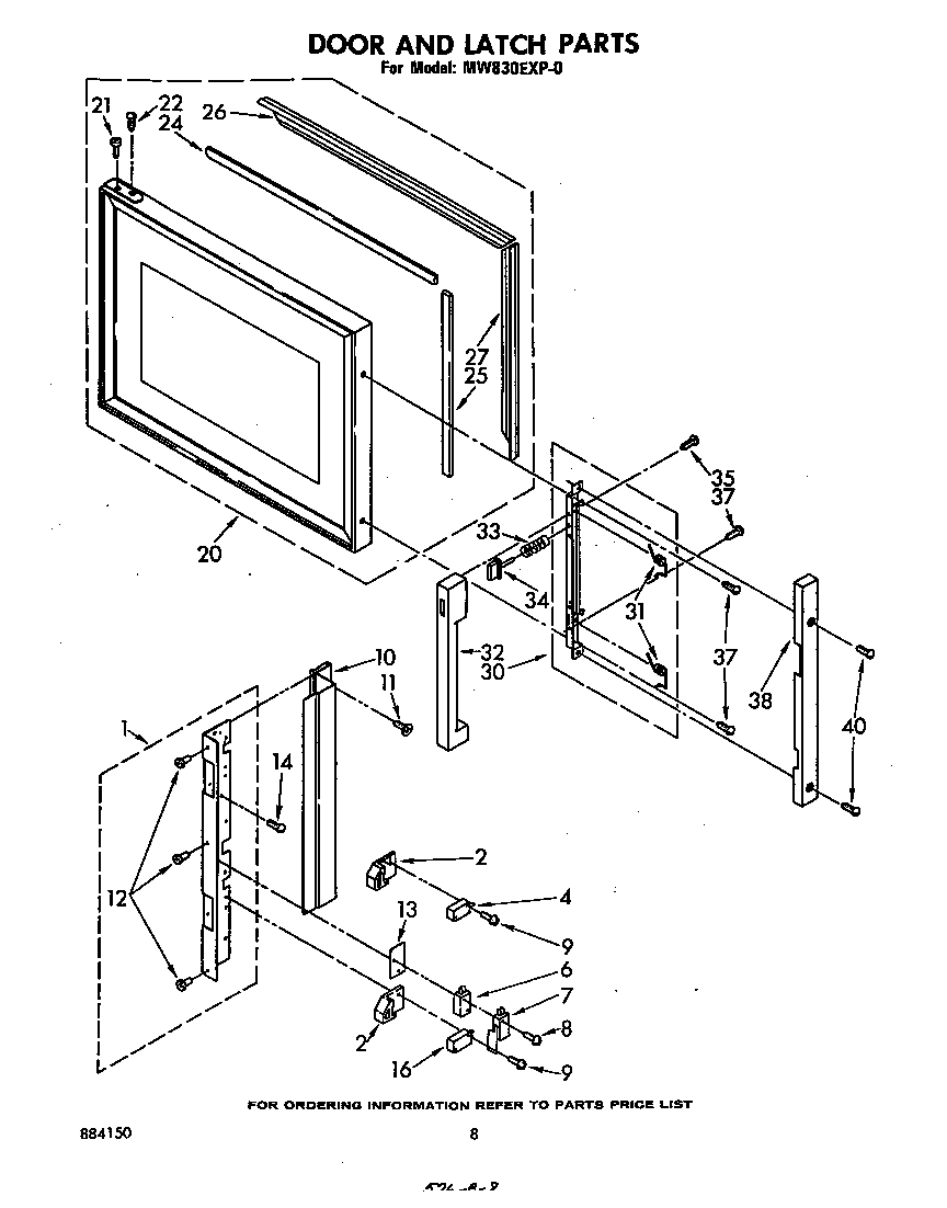 Door and latch