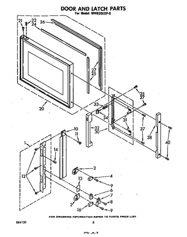Door and latch