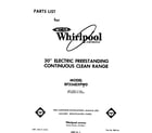Whirlpool RF336EXPW0 front cover diagram