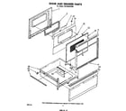 Whirlpool RF336EXPW0 door and drawer diagram