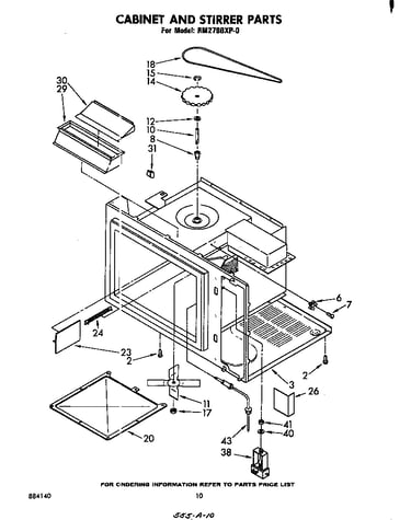 Cabinet and stirrer