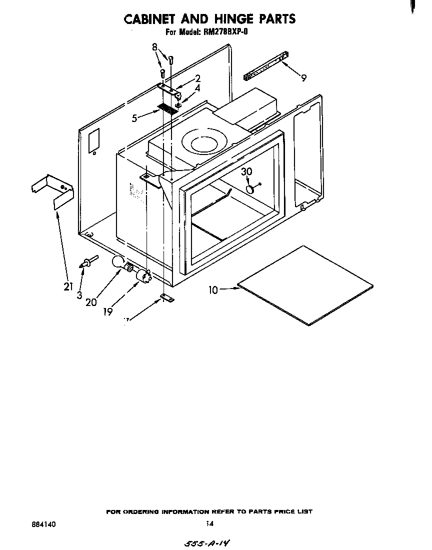 CABINET AND HINGE