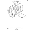 Whirlpool RM278PXP0 cabinet and hinge diagram