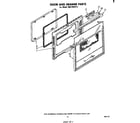 Whirlpool RM278PXP0 door and drawer diagram