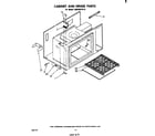 Whirlpool RM288PXP0 cabinet and hinge diagram