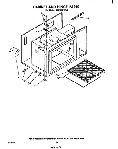 Cabinet and hinge