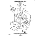 Whirlpool RM973BXPT0 cabinet and stirrer diagram