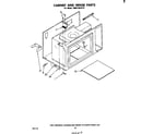 Whirlpool RM973BXPT0 cabinet and hinge diagram