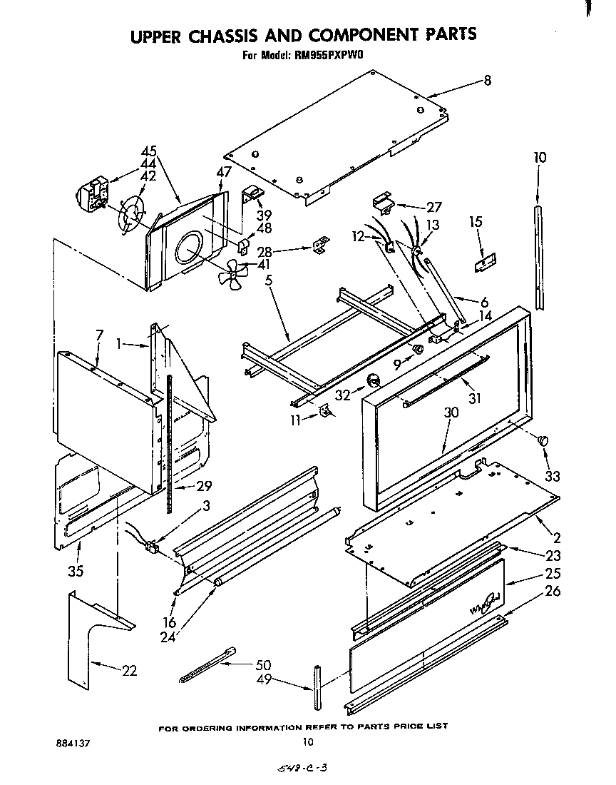 Upper chassis and component