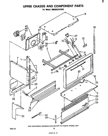 Upper chassis and component