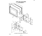Whirlpool RM955PXPW0 door and latch diagram