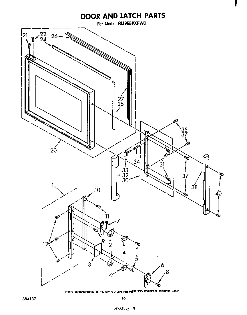 Door and latch