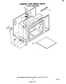 Cabinet and hinge