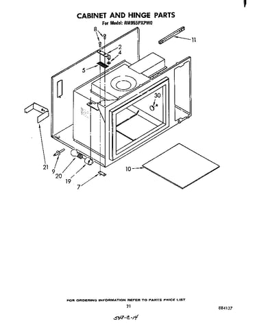 Cabinet and hinge