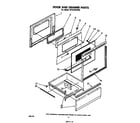 Whirlpool RF310PXPW0 door and drawer diagram
