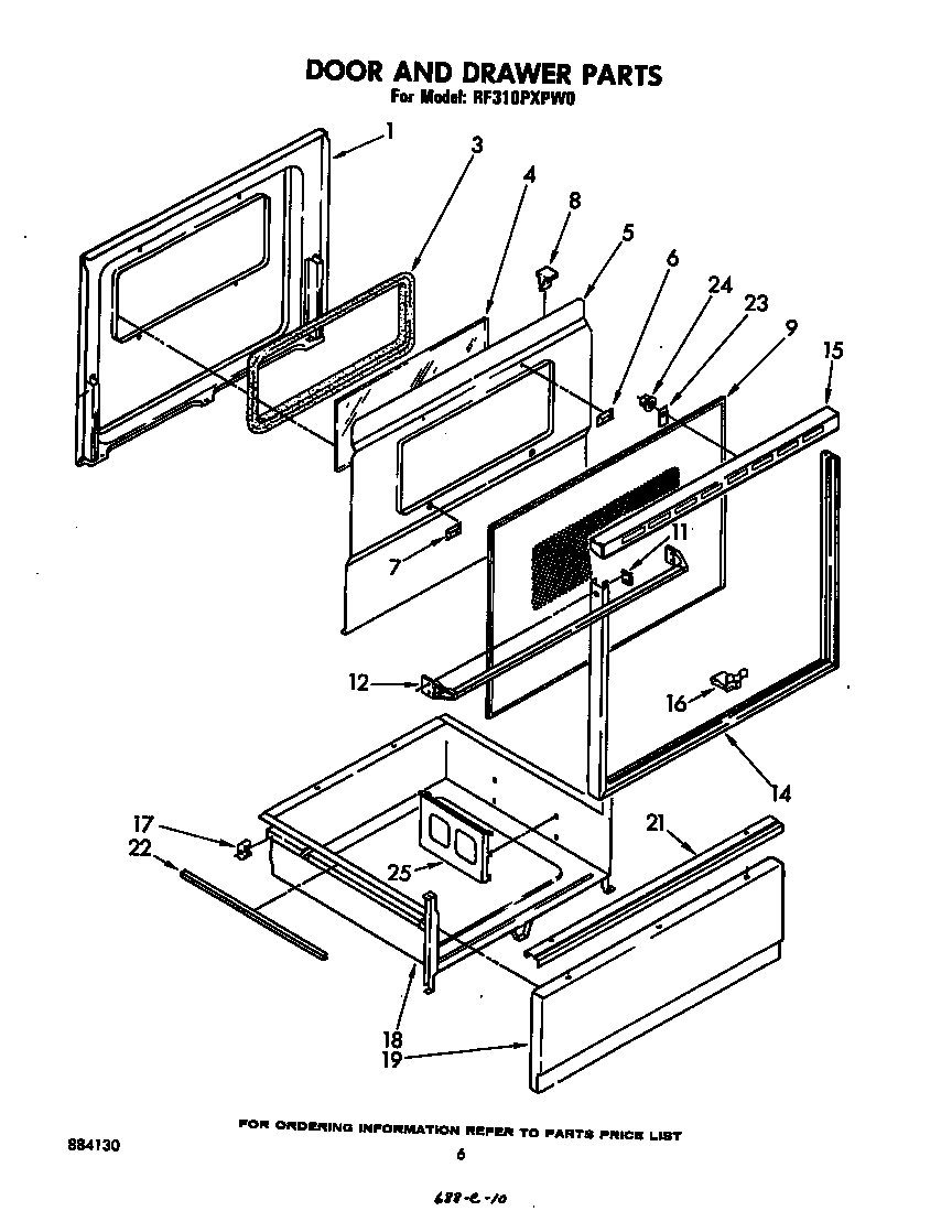 Door and drawer