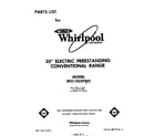 Whirlpool RF3120XPW0 front cover diagram