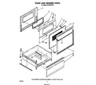 Whirlpool RF333PXPT0 door and drawer diagram