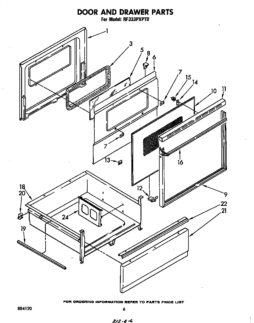 Door and drawer