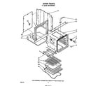 Whirlpool RB1200XKW1 oven diagram