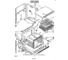 Whirlpool RB2000XKW1 oven diagram