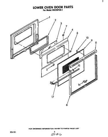 Lower oven door