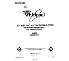 Whirlpool RB270PXK2 front cover diagram
