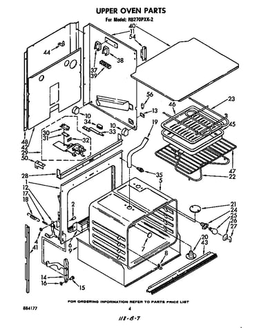 Upper oven