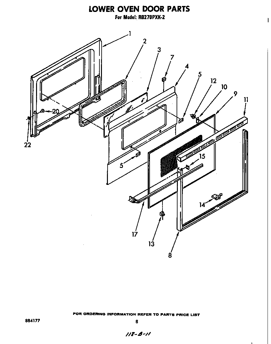 Lower oven door