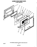 Lower oven door