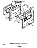 Upper oven door