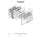 Whirlpool RS6700XKW2 oven door diagram
