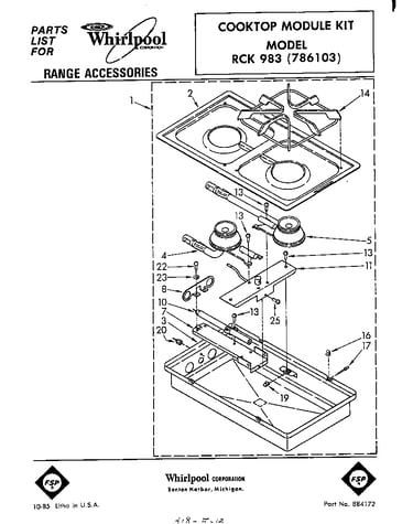 Cooktop module kit