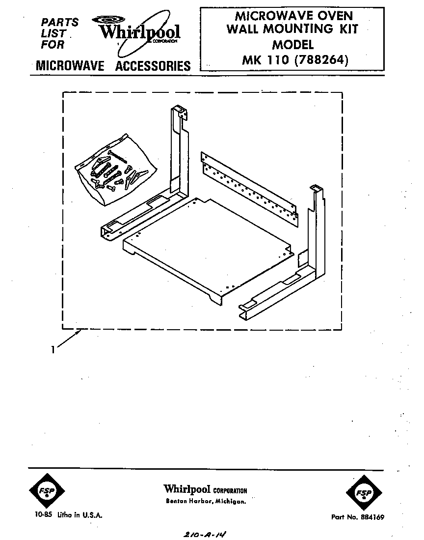 MW WALL MOUNTING KIT
