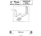 Whirlpool RCK600 microwave filler panel kit diagram
