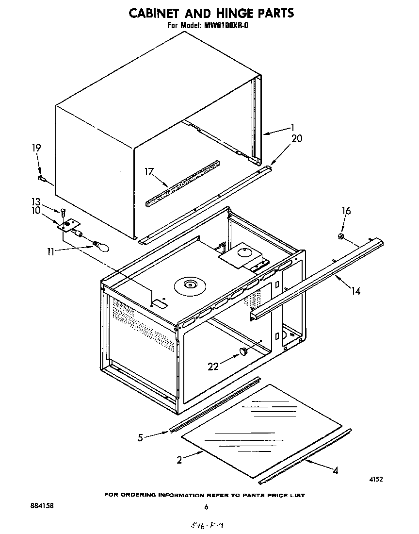 Cabinet and hinge