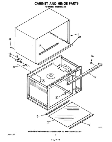 Cabinet and hinge