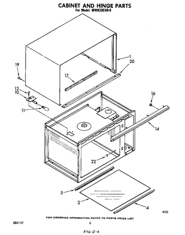 Cabinet and hinge