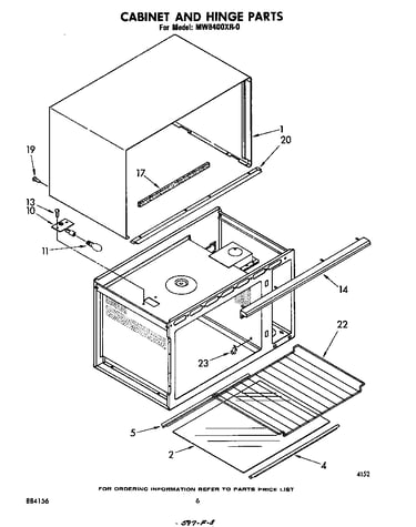 Cabinet and hinge