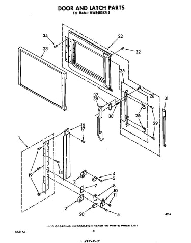 Door and latch