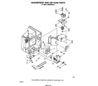 Whirlpool MW8500XR0 magnetron and air flow diagram